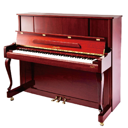 SingArts GA3T Upright Piano(Colourful Series), Mahogany Gloss Finish, Height 123cm