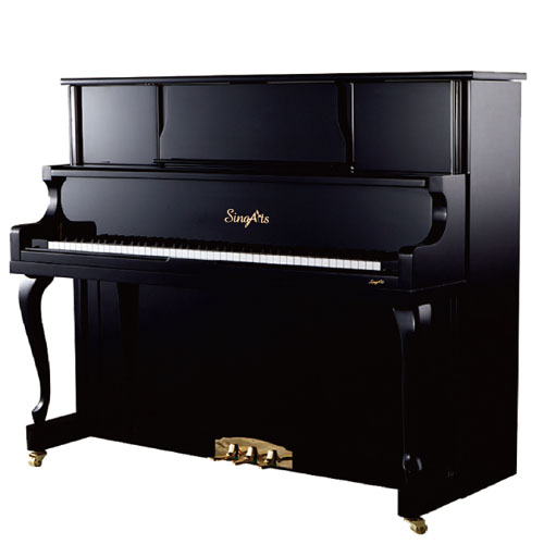 SingArts GT5 Upright Piano(Master Series), Black Gloss Finish, Height 125cm