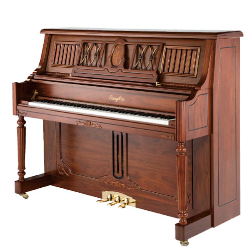 SingArts GC5Y Upright Piano(Cadenza Series), Walnut Matt Finish, Height 125cm