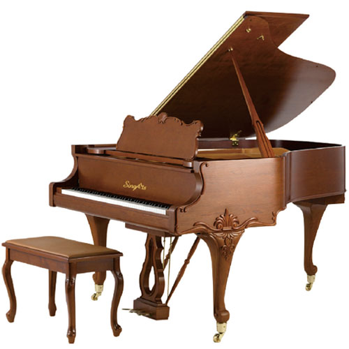 SingArts YC1 Grand Piano(Dream Series), Teak Matt Finish, Length 148cm